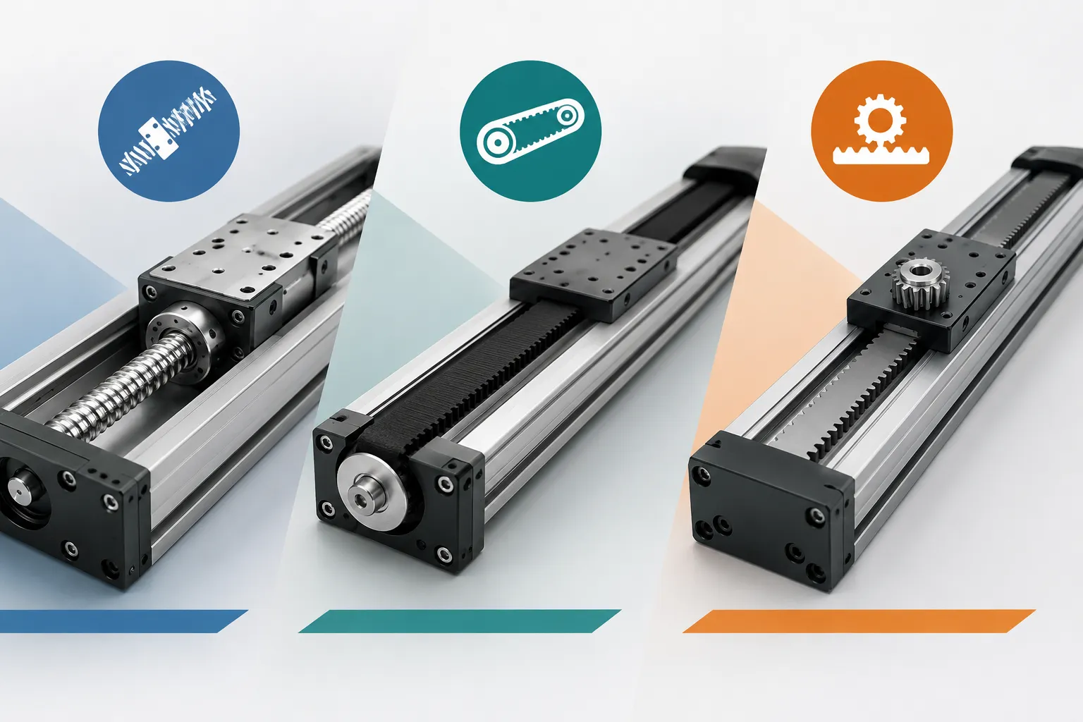 How to Choose Ball Screw, Timing Belt, and Rack and Pinion Modules?